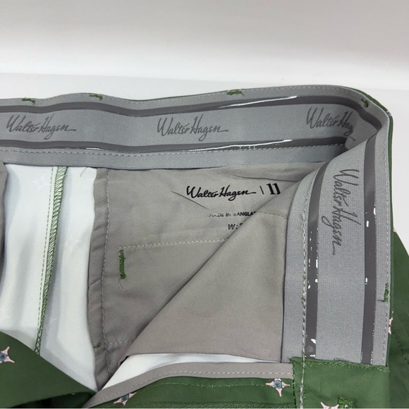 Walter Hagen Men's Perfect 11 Golf Shorts Tee Geo‎ Pattern, Forest Pine, Size 30 - Picture 4 of 10